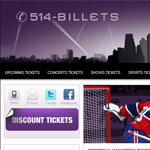 Thumbnail of 514-tickets website