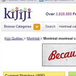 Thumbnail of Kijiji Montreal website
